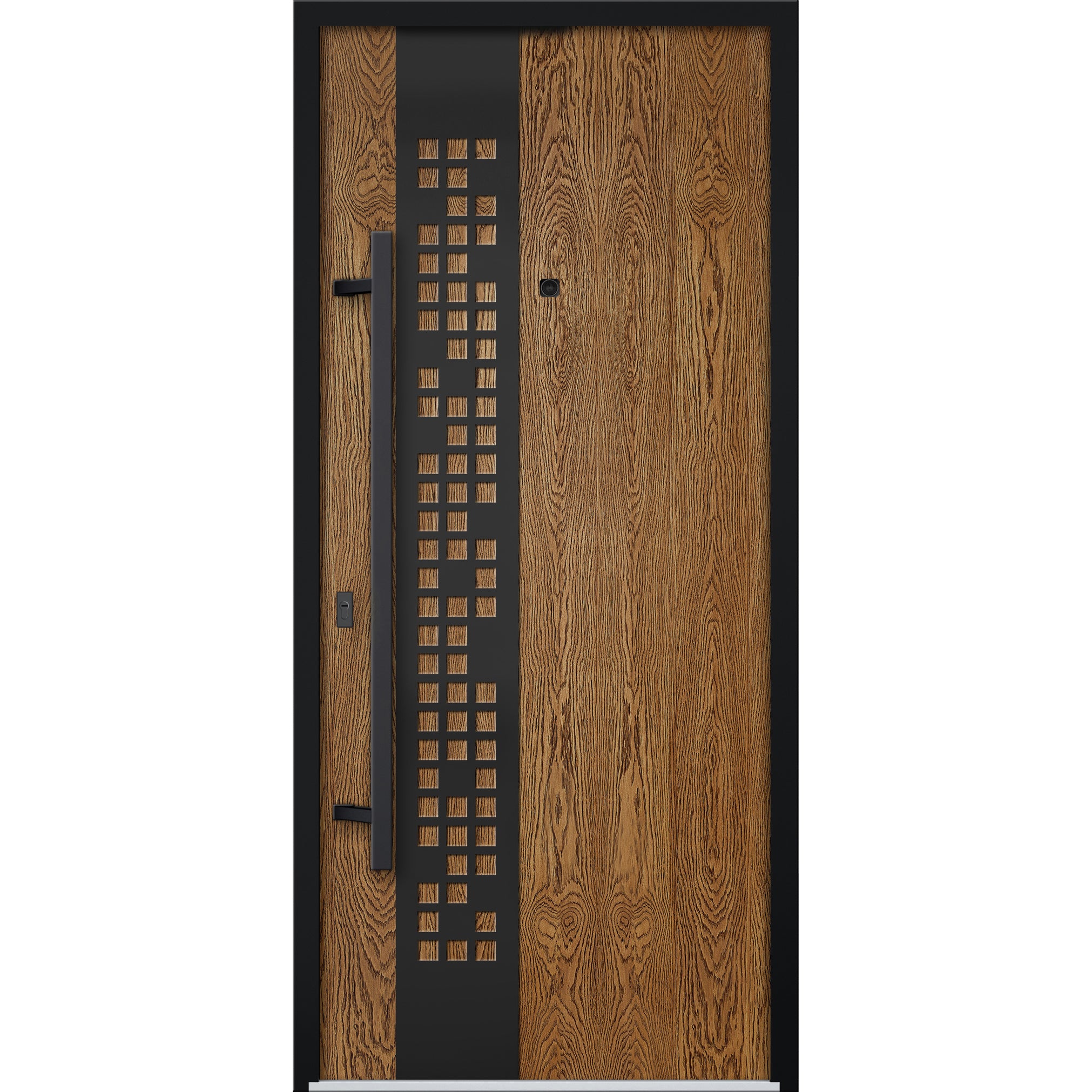Exterior Metal Aluminum Single Door | Deux 6678 | Hinges Handle ...