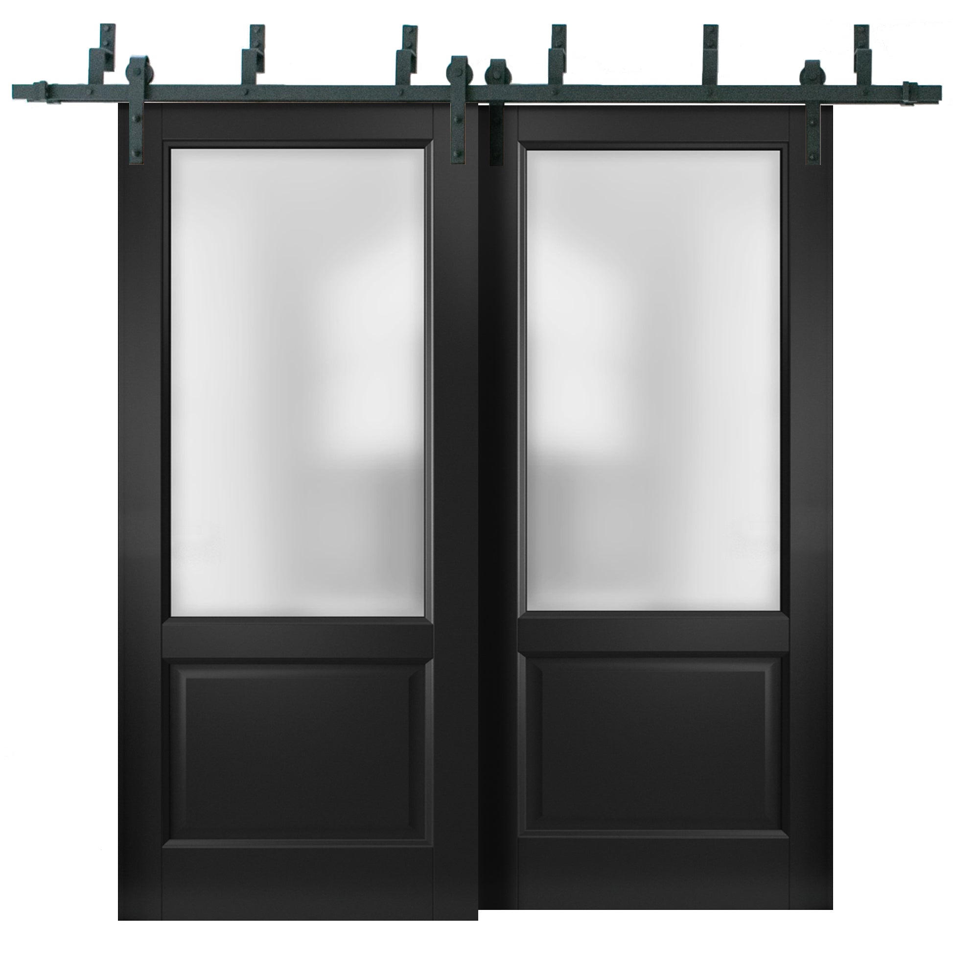 Interior Barn Bypass Door | Lucia 22 | Hinges Handle – Homenetics