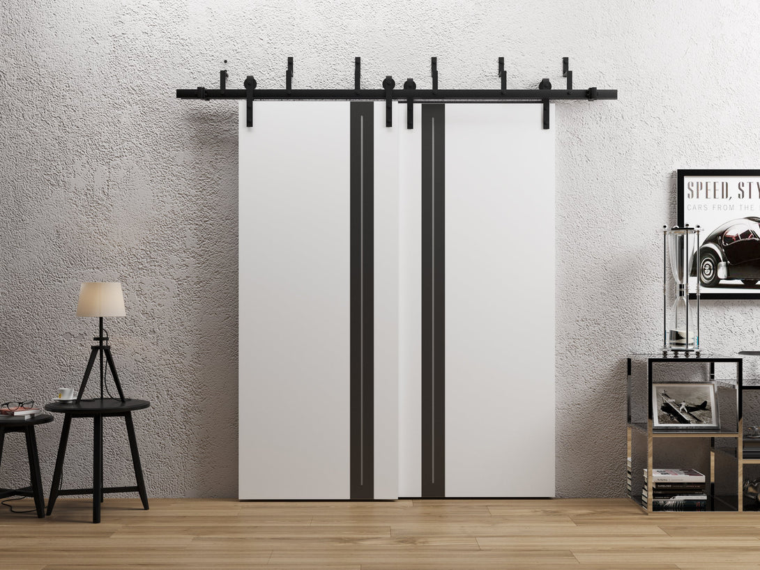 Interior Barn Bypass Door | Planum 0444 | Hinges Handle – Homenetics