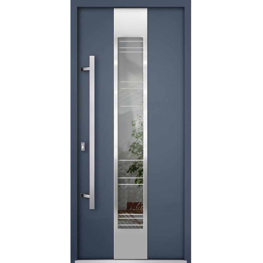 Exterior Aluminum Single Door | Deux 5755 | Hinges Handle