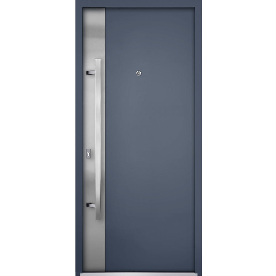 Exterior Aluminum Single Door | Deux 0729 | Hinges Handle