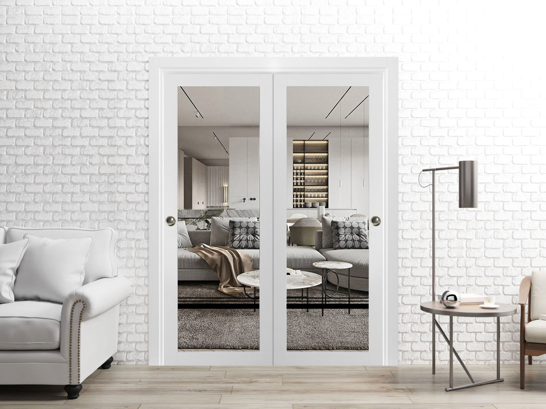 Interior Closet Bypass Door | Lucia 2666 | Hinges Handle – Homenetics