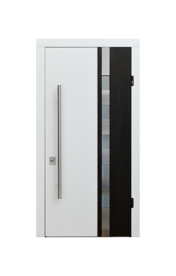 RIVA P Premium Insulated Entry Door - Venge Dark/White Oak Exterior with Anthracite/Polar Oak Interior