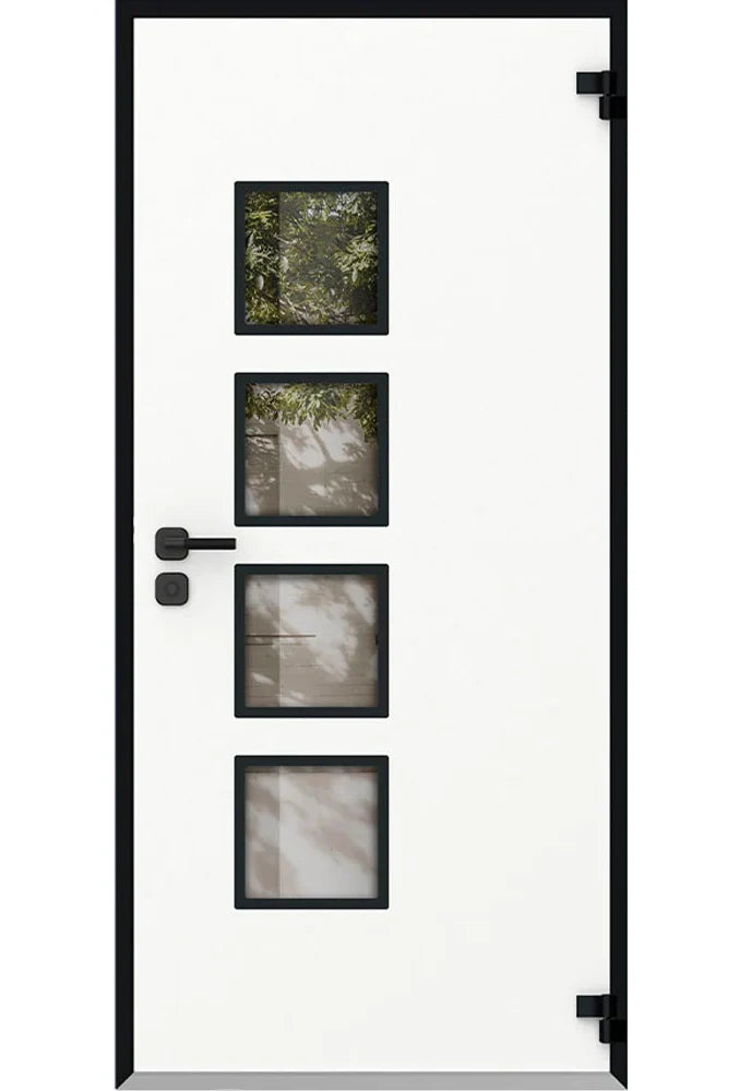 Front Exterior Prehung Wrought Iron Door / Cynex 6106 Dark Stone / Ent ...