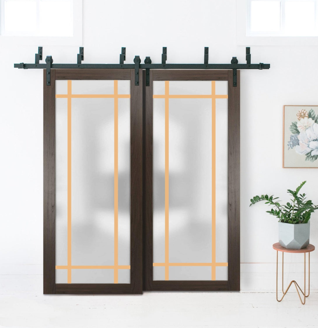 Interior Barn Bypass Door | Planum 2113 | Hinges Handle – Homenetics