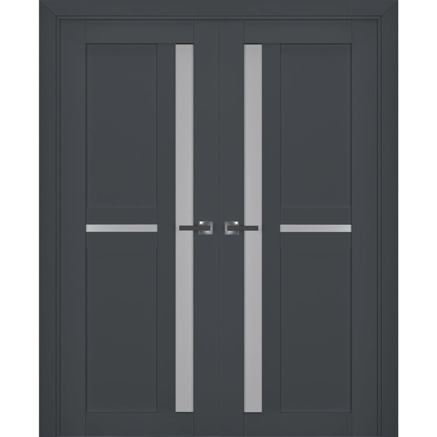 Interior Swing Double Door | Veregio 7288 | Hinges Handle