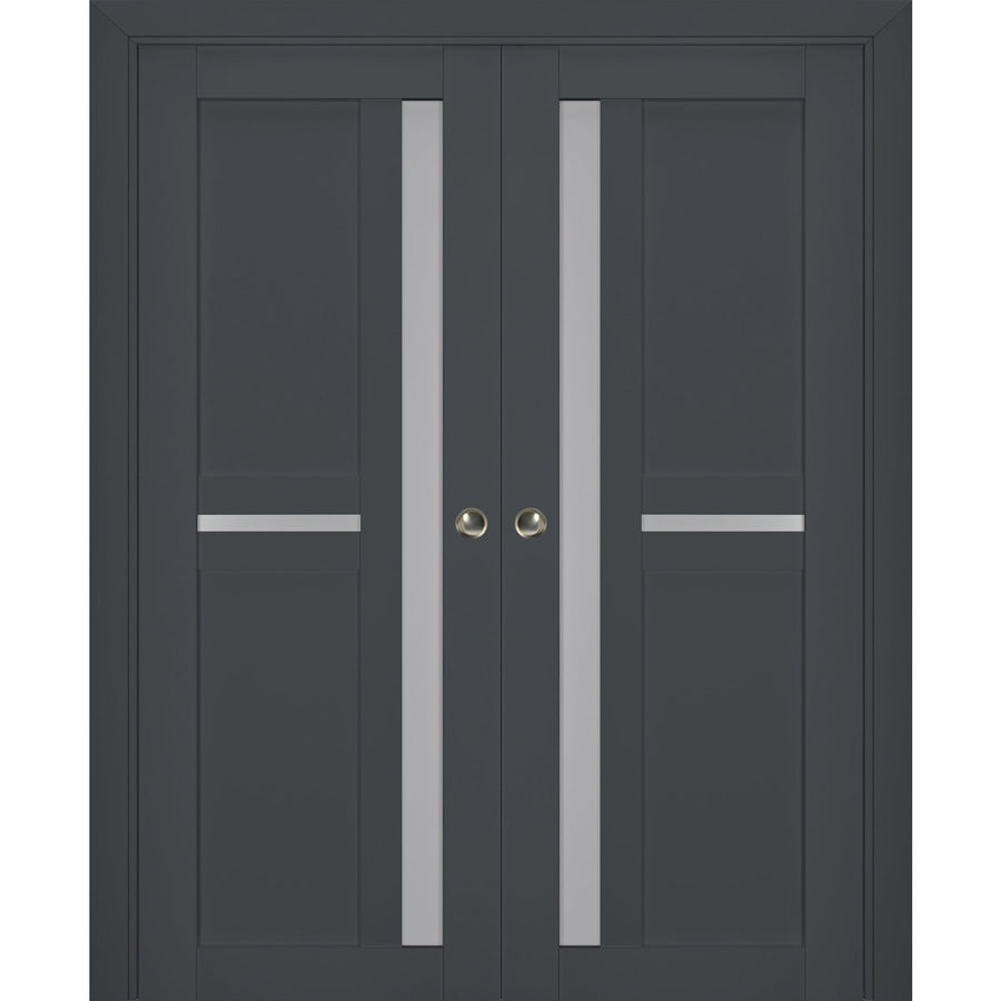 Interior Double Pocket Door | Veregio 7288 | Hinges Handle